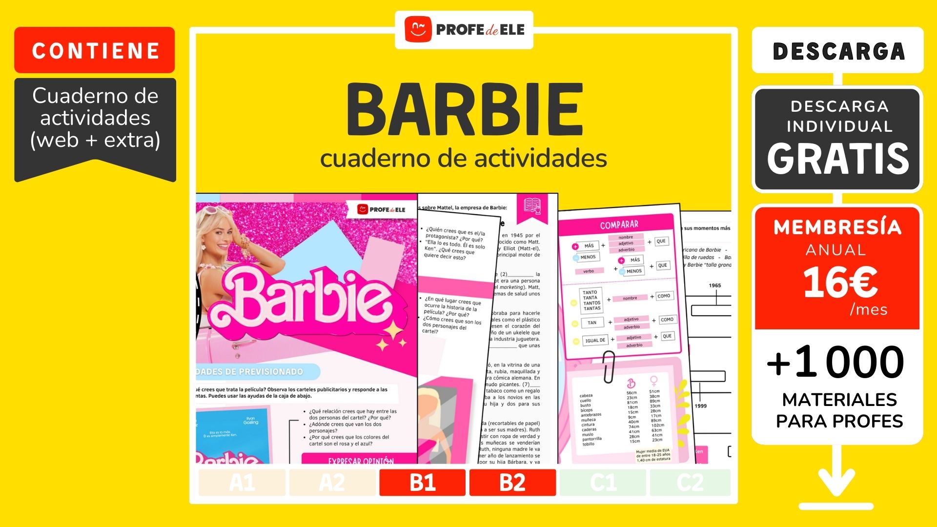 Nivel B1 | Materiales Descargables - ProfedeELE